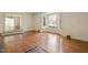 Dining room with hardwood floors and large bay window at 2445 Pineway Dr, Burlington, NC 27215