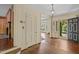 Home entryway with hardwood floors, and access to living room at 2445 Pineway Dr, Burlington, NC 27215