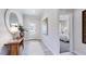 Bright and spacious entryway with hardwood floors and access to a bedroom at 2620 Stonington Dr, Cary, NC 27523