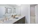 Bathroom with double vanity and a separate tub and shower at 2620 Stonington Dr, Cary, NC 27523