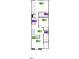 Second floor layout with primary bedroom, two additional bedrooms, and two bathrooms at 1046 Mountain Crown St, Durham, NC 27703