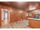 Kitchen features wood cabinets, stainless steel appliances and wood flooring at 435 Tant Rd, Zebulon, NC 27597