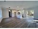 Open concept kitchen with island and stainless steel appliances at 2710 - A Mansfield Ave, Durham, NC 27703