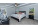 Spacious main bedroom with ceiling fan and neutral color palette at 108 Northwood Dr, Fuquay Varina, NC 27526