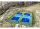 Two well-maintained pickleball courts at 137 Swain St, Clayton, NC 27527