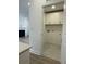 Convenient laundry room with white cabinets and tile flooring at 137 Swain St, Clayton, NC 27527