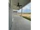 Spacious covered patio overlooks a scenic wooded area at 124 Swain St, Clayton, NC 27527