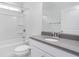 Small bathroom with shower/tub combo and gray countertop at 1235 Talisker Way # 46, Burlington, NC 27215