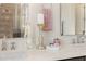 Double vanity bathroom with quartz countertops and modern fixtures at 465 Douglas Falls Dr, Wendell, NC 27591