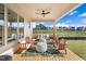 Covered back porch, perfect for outdoor relaxation at 465 Douglas Falls Dr, Wendell, NC 27591