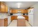 Spacious kitchen with ample cabinetry and an island at 1412 Hanford Hills Rd, Graham, NC 27253
