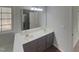 Bathroom with double vanity and updated fixtures at 3181 Hardie St, Creedmoor, NC 27522