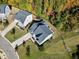 Aerial view of house and surrounding area at 5356 Cypress Ln, Raleigh, NC 27609