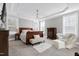 Spacious main bedroom with large windows and plush carpeting at 5356 Cypress Ln, Raleigh, NC 27609