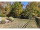 Landscaped backyard with a privacy fence at 5356 Cypress Ln, Raleigh, NC 27609