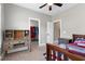 Spacious bedroom with built-in shelving and walk-in closet at 5356 Cypress Ln, Raleigh, NC 27609