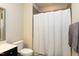 Clean bathroom with shower/tub combo, toilet and vanity at 5356 Cypress Ln, Raleigh, NC 27609