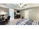 Main bedroom with a desk and en-suite bathroom at 159 Trantham Trl, Clayton, NC 27527
