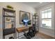 Home office features built-in shelving and a large window at 53 Macy Cir, Wendell, NC 27591