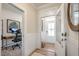 Modern entryway with access to an office and a view of the backyard at 53 Macy Cir, Wendell, NC 27591