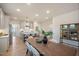 Spacious dining area with a large wooden table at 53 Macy Cir, Wendell, NC 27591