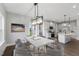 Open dining area adjacent to kitchen, great for entertaining at 71 Macy Cir, Wendell, NC 27591