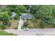 Aerial view of the property, showcasing its location and surrounding area at 733 Carlisle St, Raleigh, NC 27610