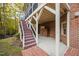 Deck with stairs leading to backyard at 3007 Olde Weatherstone Way, Cary, NC 27513