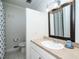 Bathroom with vanity, shower, and toilet at 3736 Jamestown Cir, Raleigh, NC 27609