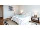 Bedroom with hardwood floors, and a queen bed at 3736 Jamestown Cir, Raleigh, NC 27609