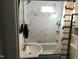 Bathroom with marble-tiled shower/tub combo at 308 E East End Ave, Durham, NC 27703