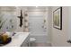 Bathroom with bathtub, single vanity, and shower at 6429 Alfalfa Ln, Wake Forest, NC 27587