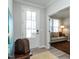 Elegant entryway with view to sitting area at 15 S Brookhollow Way, Clayton, NC 27520