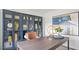Stylish home office features built-in shelving and a large desk at 316 Leven Dr, Gibsonville, NC 27249