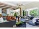 Open living space with stylish furnishings and a view of the backyard at 017 Bartley Holleman Rd # 17, New Hill, NC 27562