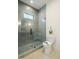 Modern bathroom with a large walk-in shower and hexagon tile floor at 013 Bartley Holleman Rd # 13, New Hill, NC 27562