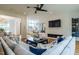 Bright living room features a fireplace, hardwood floors, and ample seating at 013 Bartley Holleman Rd # 13, New Hill, NC 27562