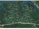 Aerial view of lakefront lots available with varying acre sizes at 013 Bartley Holleman Rd # 13, New Hill, NC 27562