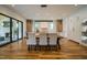 Modern kitchen with an island and access to the backyard at 013 Bartley Holleman Rd # 13, New Hill, NC 27562