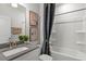 Clean bathroom with bathtub and shower at 734 Apple Churn Dr, Fuquay Varina, NC 27526