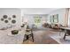 Open concept kitchen with island and modern design features at 1915 Puffin Dr # 198, Haw River, NC 27258