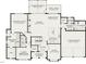 First floor plan showing kitchen, primary suite, and covered porch at 49 Asti Ct, Clayton, NC 27527