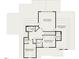 Upstairs floor plan with two bedrooms, a rec room, and two bathrooms at 370 Bellini Dr, Clayton, NC 27527