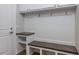 Convenient laundry room with built-in bench and storage at 370 Bellini Dr, Clayton, NC 27527