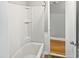 Bathroom with bathtub and shower at 1526 Clermont Rd, Durham, NC 27713