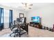 Home office with desk, computer, and large TV at 52 E Piston Pt, Clayton, NC 27520