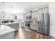 Modern kitchen with stainless steel appliances and ample counter space at 52 E Piston Pt, Clayton, NC 27520