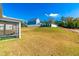 Screened porch overlooking a large backyard and neighborhood at 52 E Piston Pt, Clayton, NC 27520