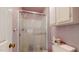Shower stall in the second bathroom at 3158 Morningside Dr, Raleigh, NC 27607