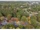 Aerial view of houses surrounded by autumn foliage and trees at 3158 Morningside Dr, Raleigh, NC 27607